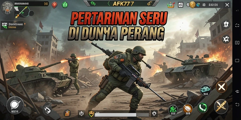 Tampilan seru gameplay AFK77 dengan pertarungan antar karakter.