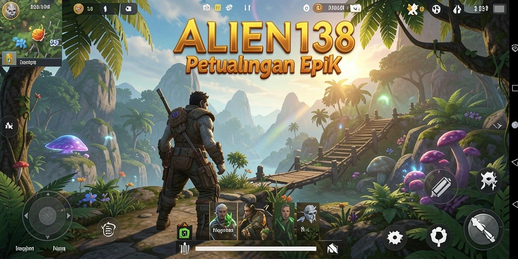 Screenshot gameplay ALIEN138 menampilkan aksi seru dalam dunia terbuka.