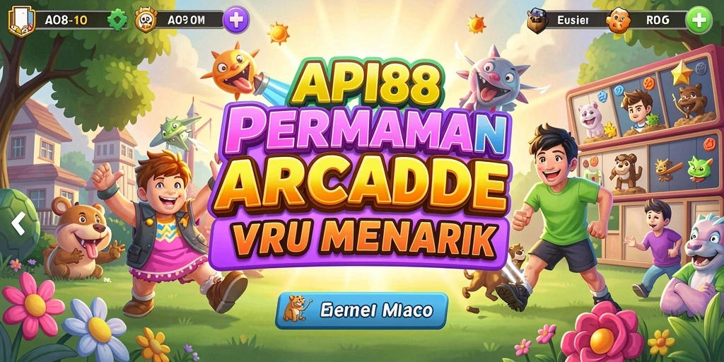Screenshot utama API88 menunjukkan momen seru dalam permainan Arcade.