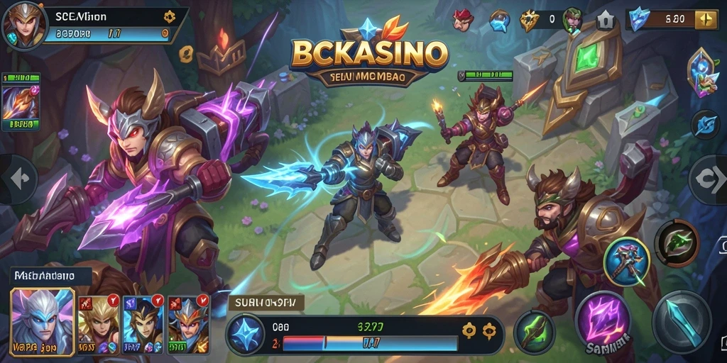 Gameplay BCKASINO yang seru dengan karakter unik.