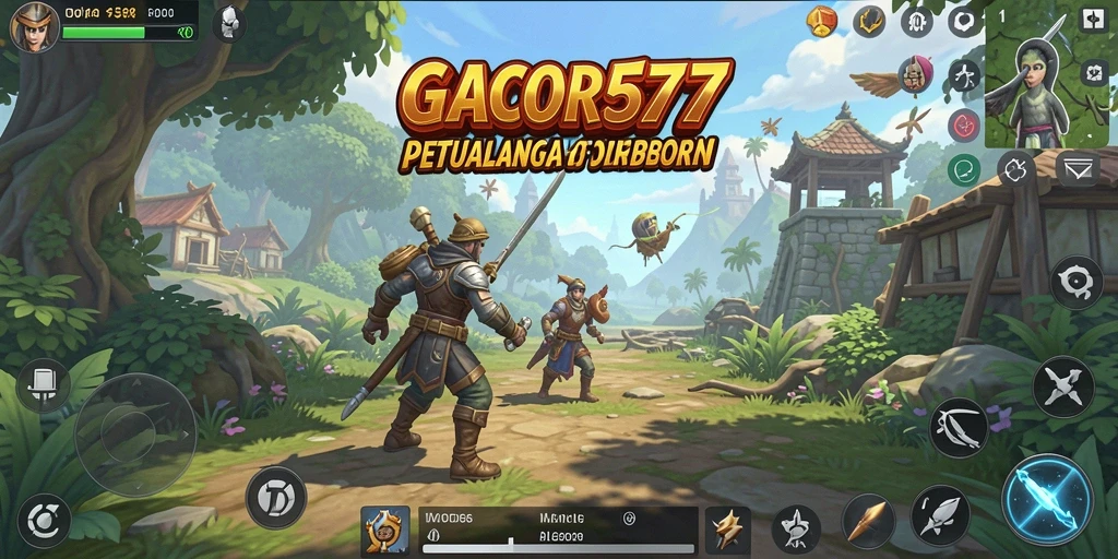 Tampilan gameplay seru dalam dunia terbuka GACOR577.