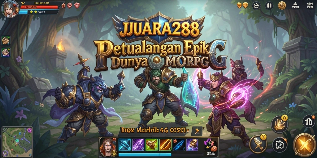 Tangkapan layar menunjukkan aksi seru dalam permainan MMORPG.