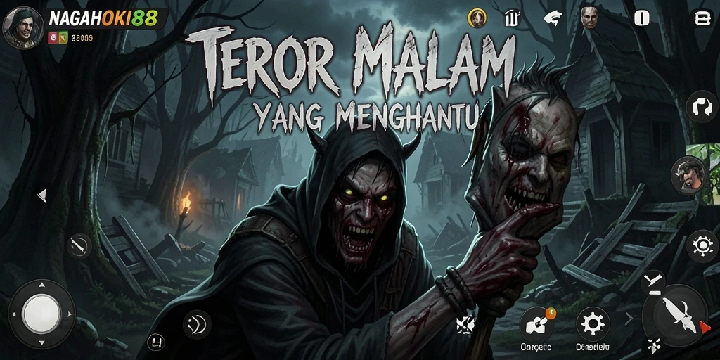 Gameplay NAGAHOKI88: Kegelapan dan ketegangan menyatu.
